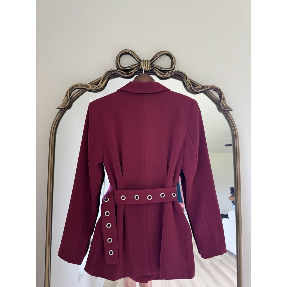 Lovers And Friends Women’s Wade Blazer In Wine Red Size XS - Picture 2 of 7
